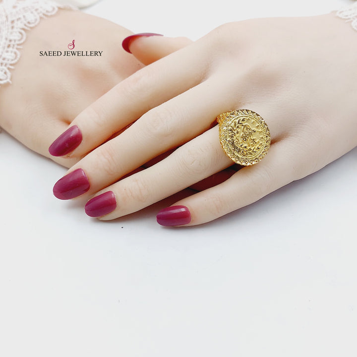 Rashadi Ring Made of 21K Gold by Saeed Jewelry 