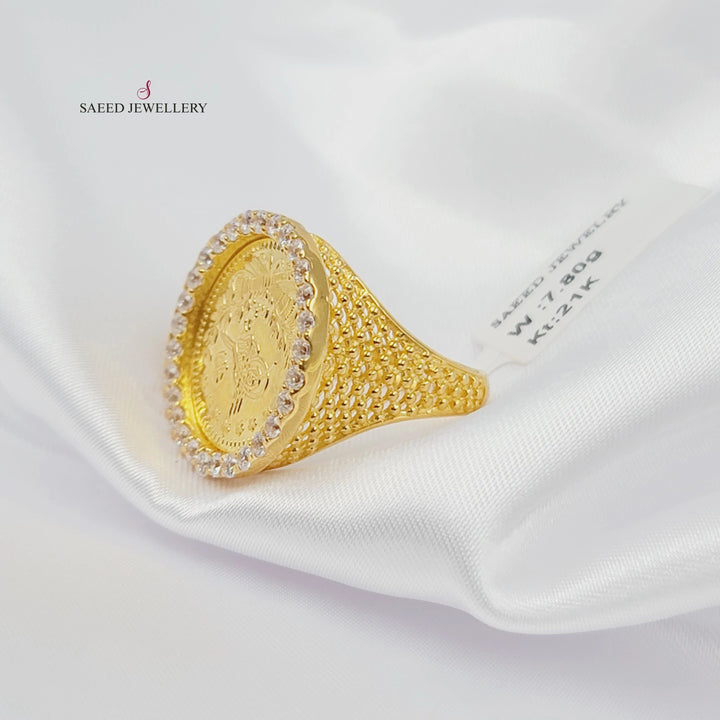 Rashadi Ring Made of 21K Gold by Saeed Jewelry 