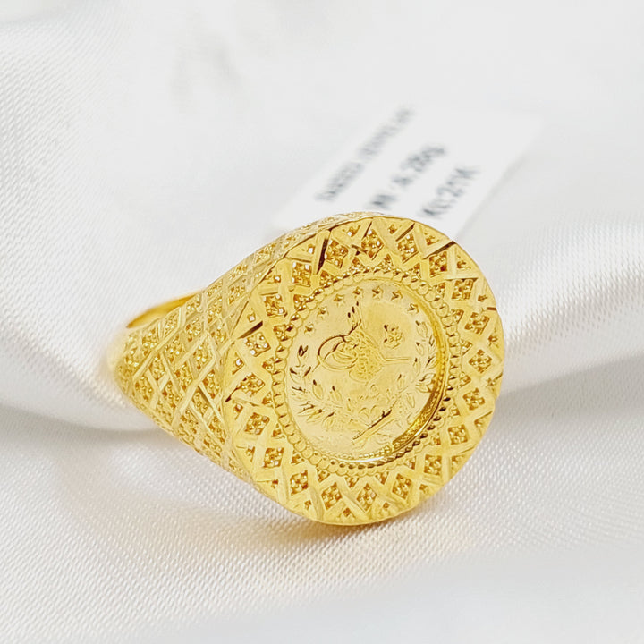 21K خاتم رشادي-مجوهرات الشيخ سعيد-Saeed Jewelry 