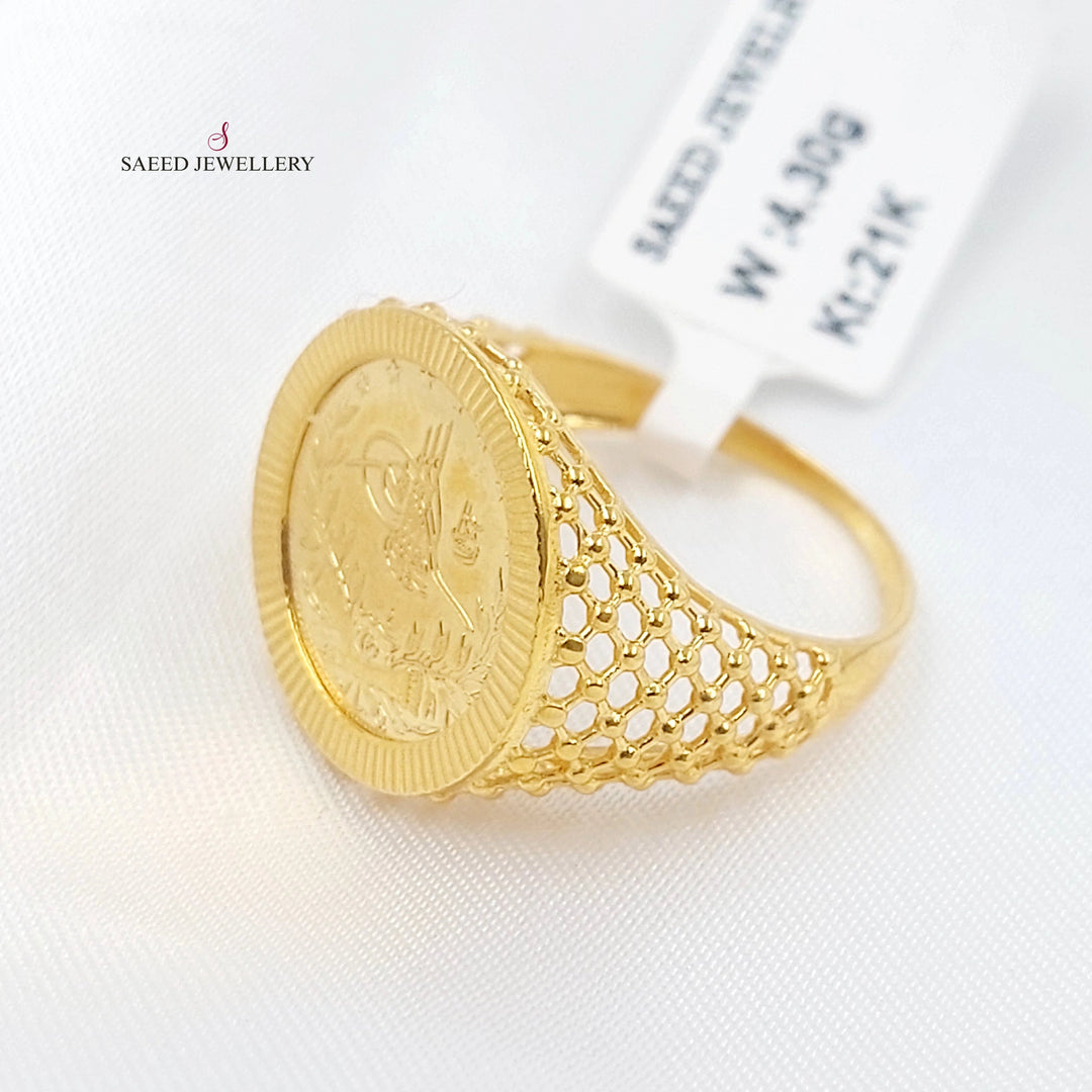 Rashadi Ring Made of 21K Gold by Saeed Jewelry 