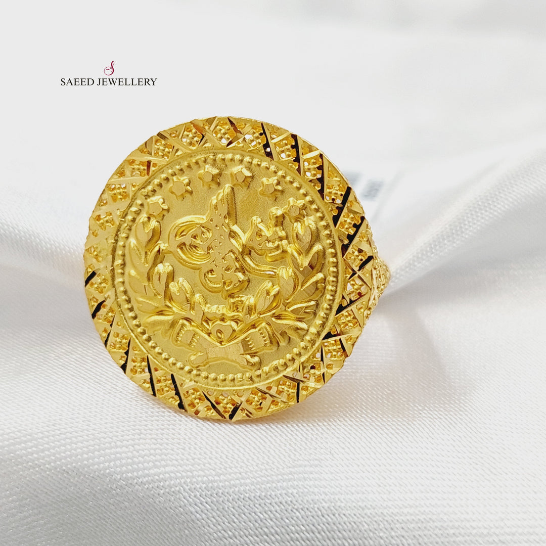 Rashadi Ring Made of 21K Gold by Saeed Jewelry 