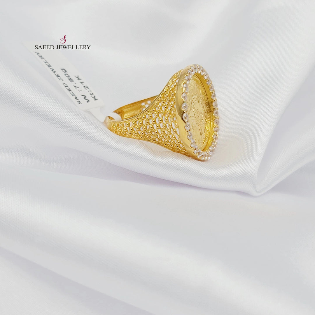 Rashadi Ring Made of 21K Gold by Saeed Jewelry 
