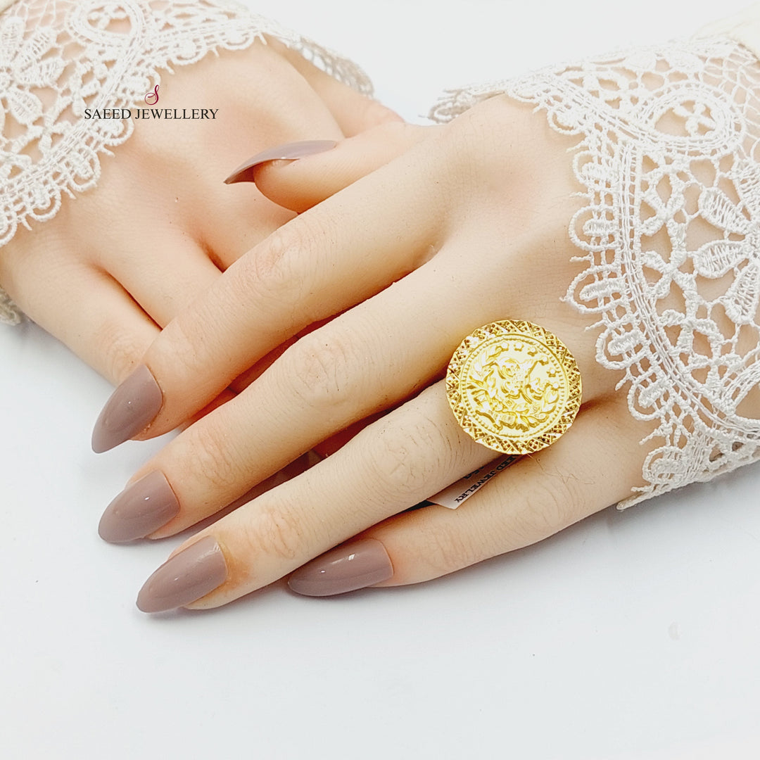 Rashadi Ring Made of 21K Gold by Saeed Jewelry 