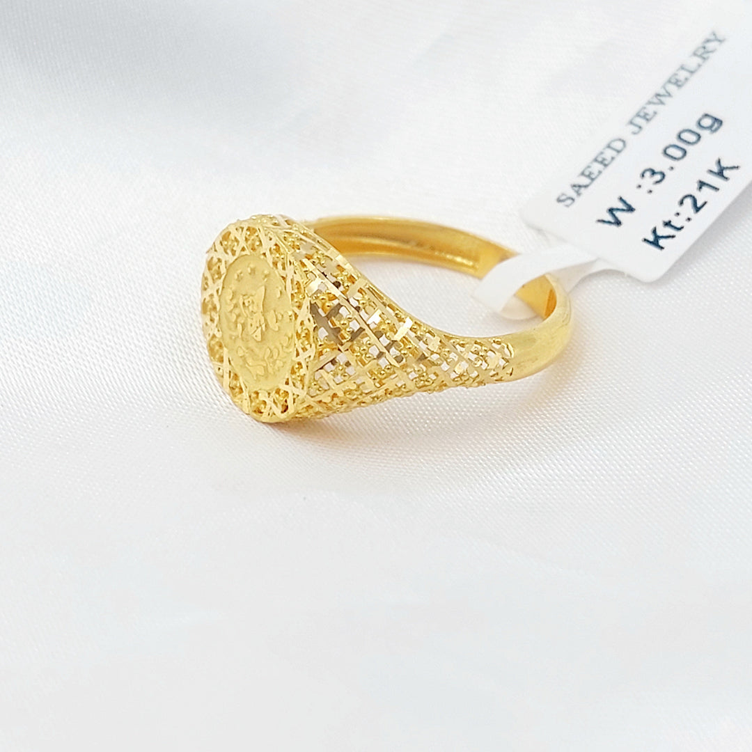 Rashadi Ring Made of 21K Gold by Saeed Jewelry 