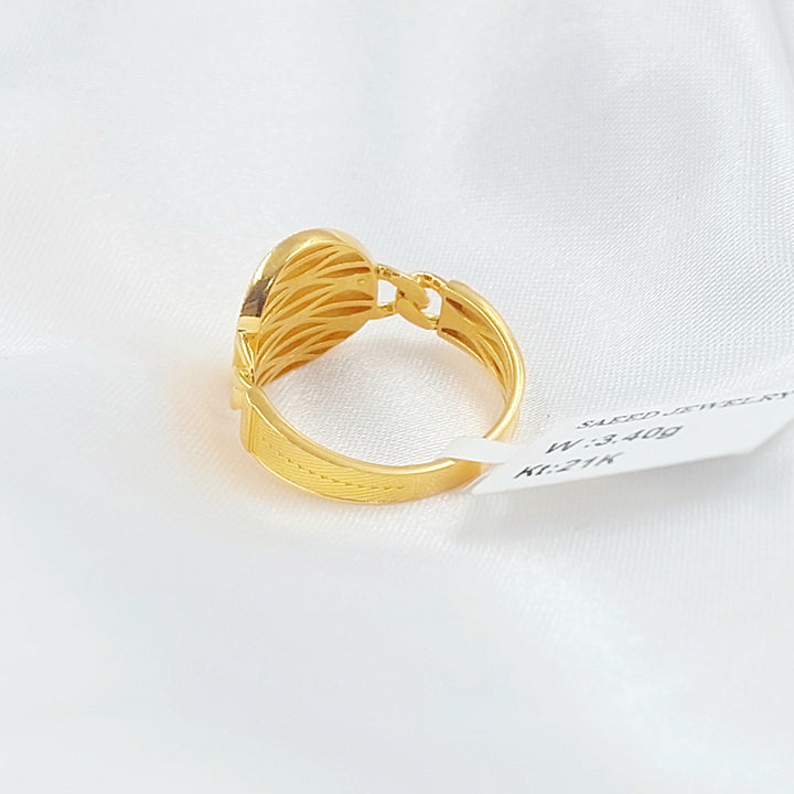 21K خاتم رشادي-مجوهرات الشيخ سعيد-Saeed Jewelry 