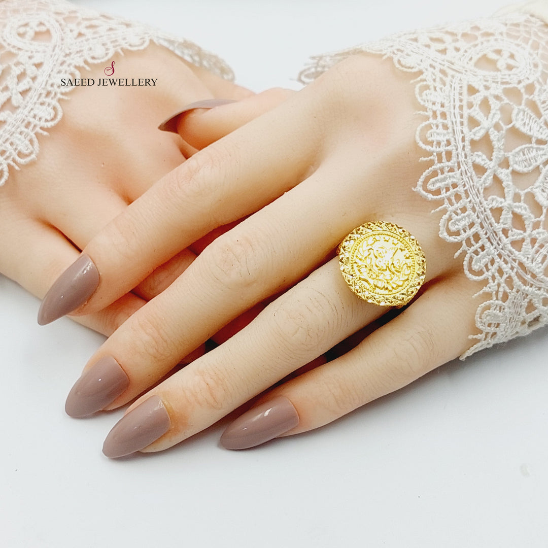 21K خاتم رشادي-مجوهرات الشيخ سعيد-Saeed Jewelry 