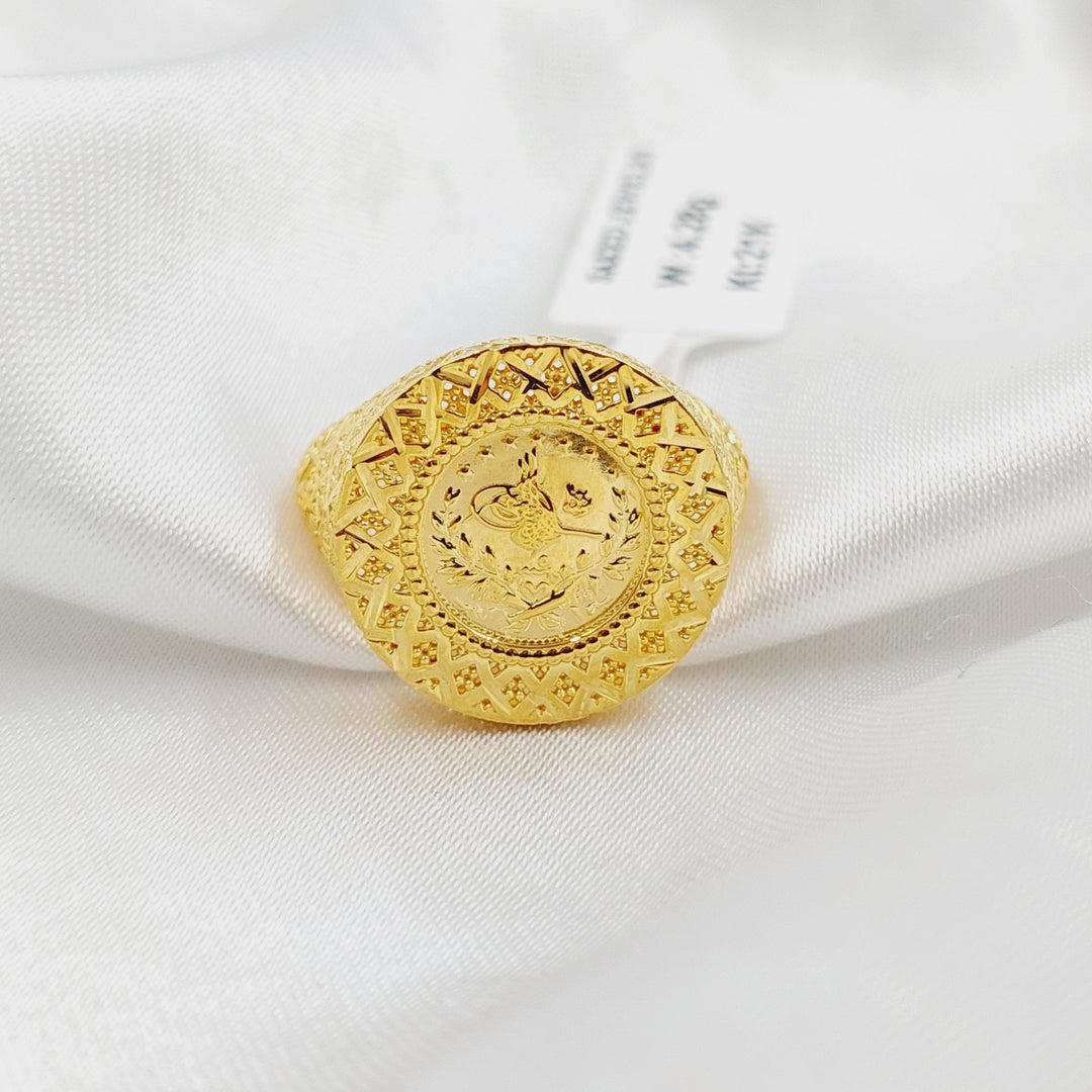 21K خاتم رشادي-مجوهرات الشيخ سعيد-Saeed Jewelry 