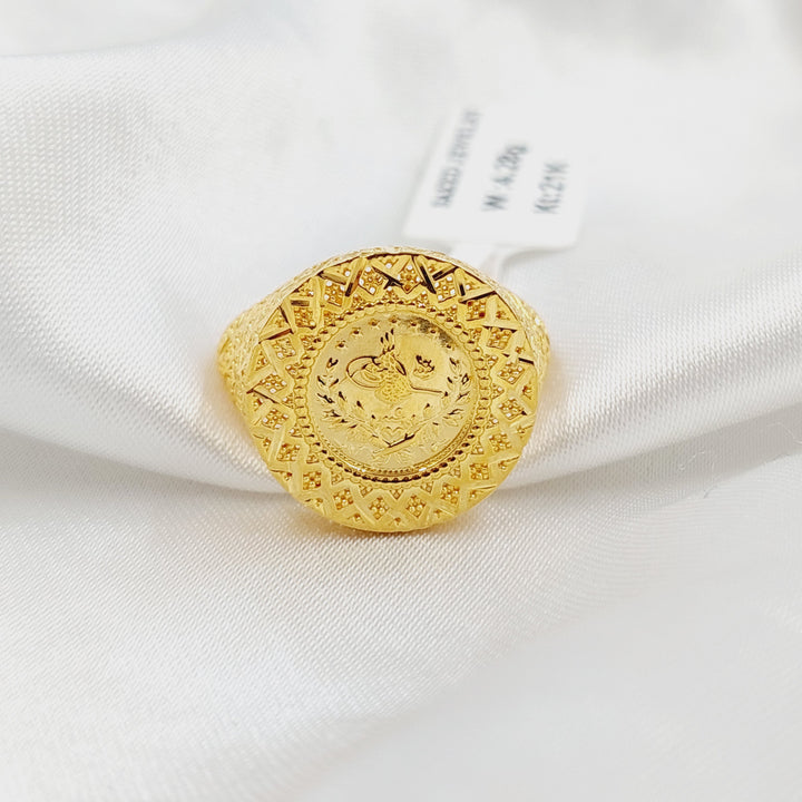 21K خاتم رشادي-مجوهرات الشيخ سعيد-Saeed Jewelry 