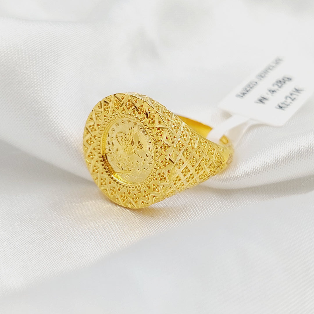 21K خاتم رشادي-مجوهرات الشيخ سعيد-Saeed Jewelry 