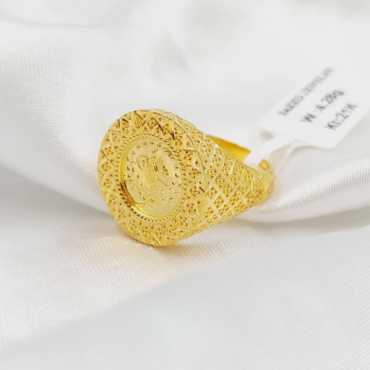 21K خاتم رشادي-مجوهرات الشيخ سعيد-Saeed Jewelry 