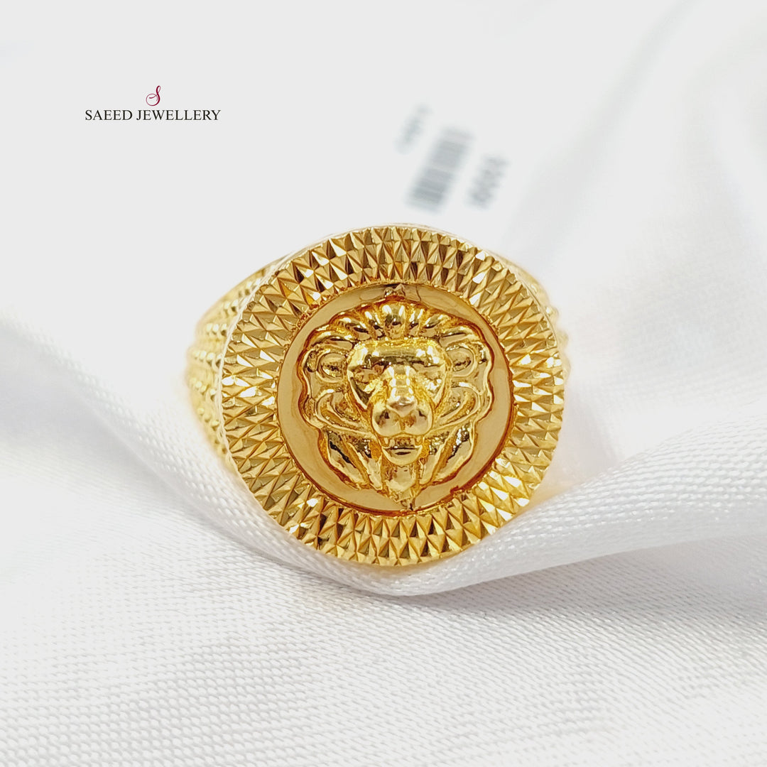 Rashadi Virna Ring Made of 21K Gold by Saeed Jewelry 