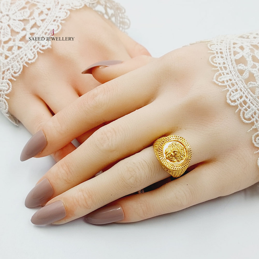 Rashadi Virna Ring Made of 21K Gold by Saeed Jewelry 