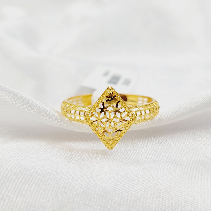 21K خاتم معين-مجوهرات الشيخ سعيد-Saeed Jewelry 