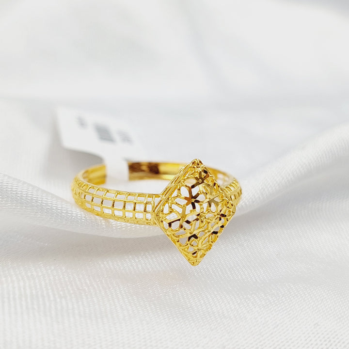 21K خاتم معين-مجوهرات الشيخ سعيد-Saeed Jewelry 
