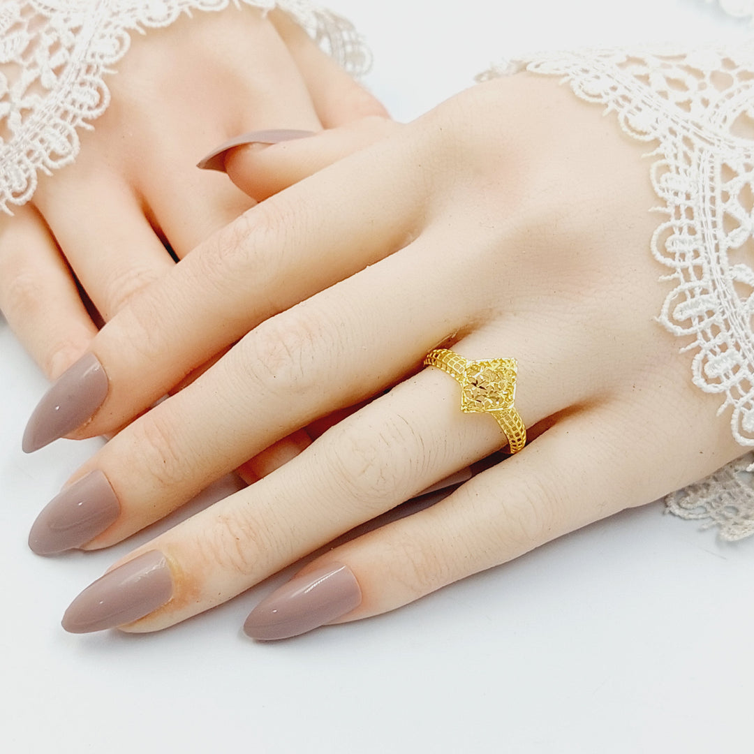 21K خاتم معين-مجوهرات الشيخ سعيد-Saeed Jewelry 
