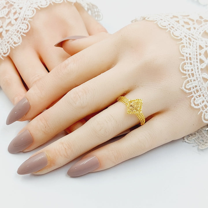 21K خاتم معين-مجوهرات الشيخ سعيد-Saeed Jewelry 