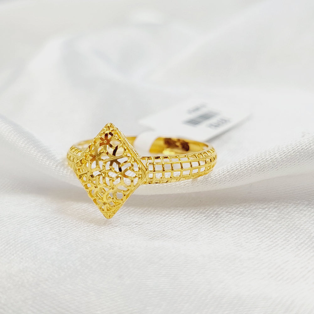 21K خاتم معين-مجوهرات الشيخ سعيد-Saeed Jewelry 
