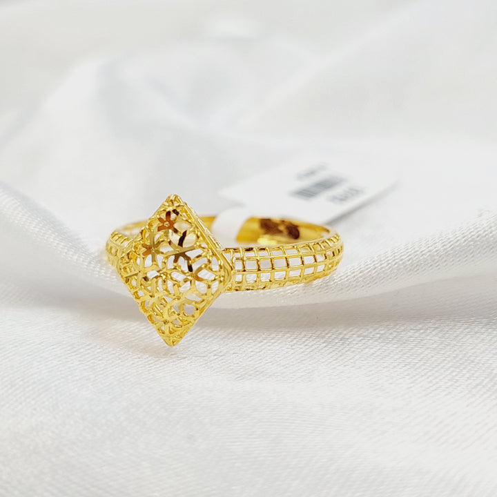21K خاتم معين-مجوهرات الشيخ سعيد-Saeed Jewelry 