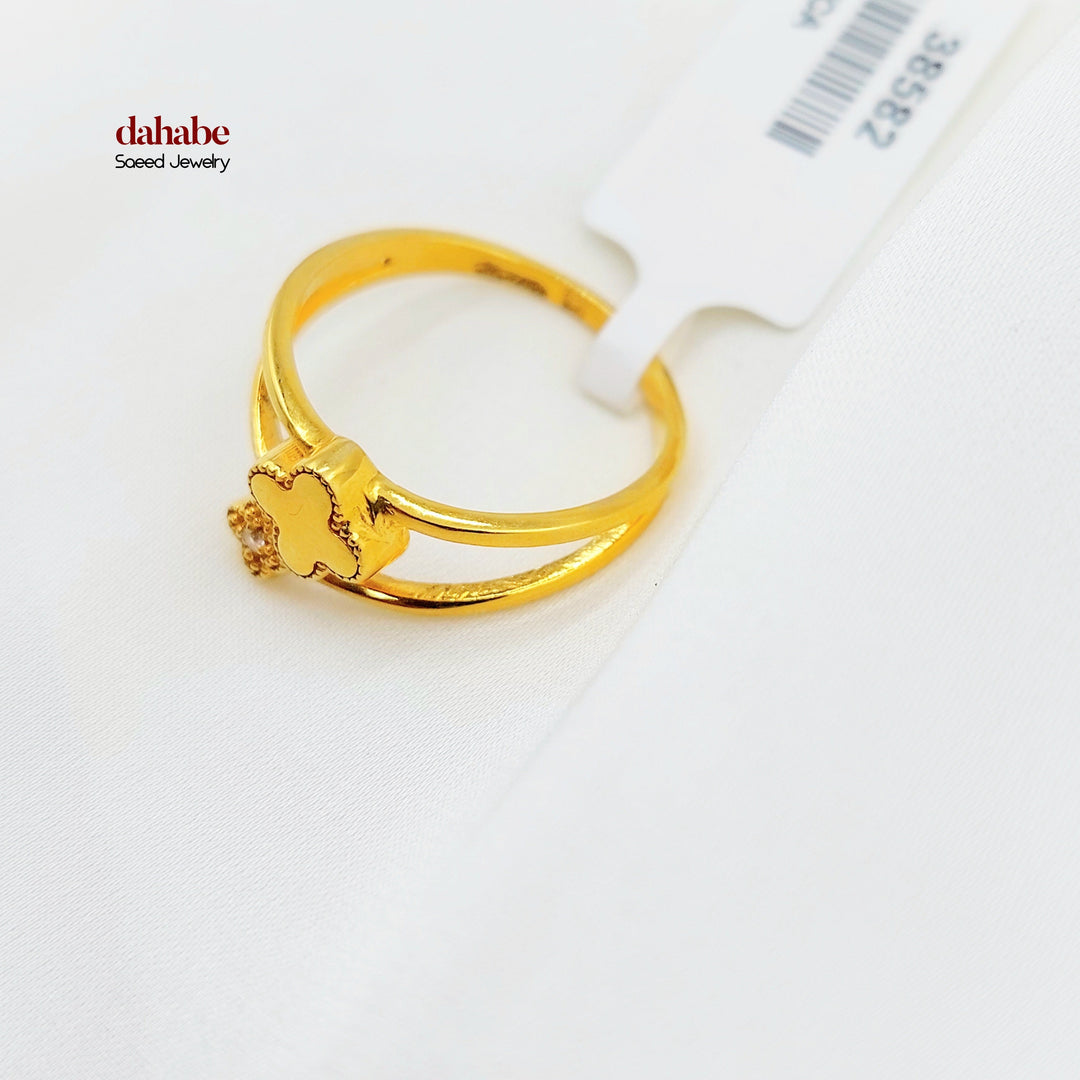 21K Gold Floral Ring