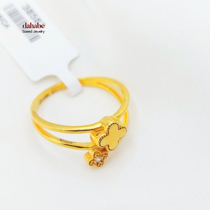 21K Gold Floral Ring