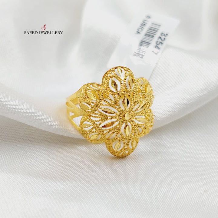 21K Gold Rose Ring by Saeed Jewelry - Image 2