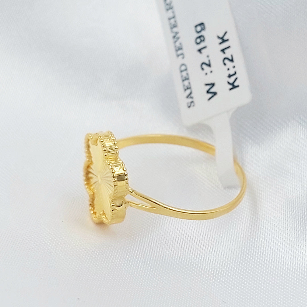 Rose Ring Made of 21K Gold by Saeed Jewelry 