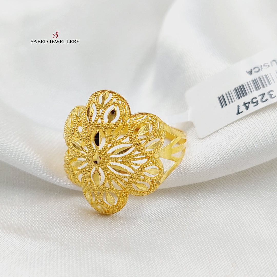 21K Gold Rose Ring by Saeed Jewelry - Image 1