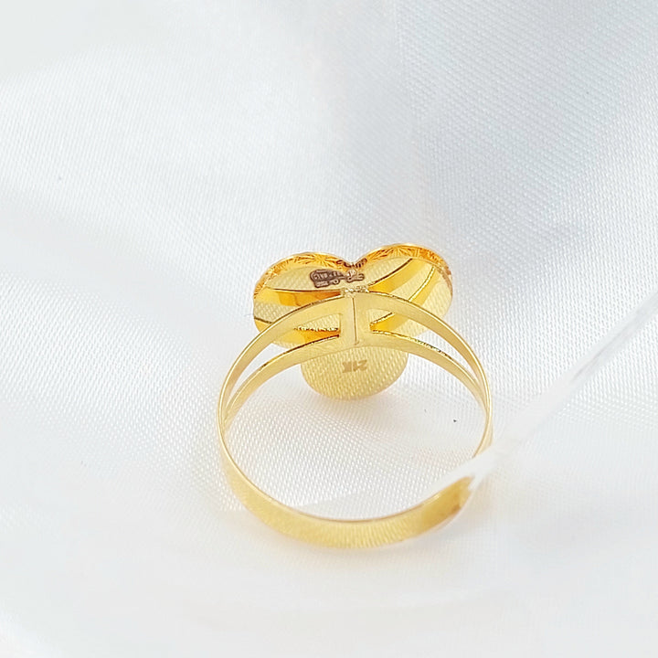 Rose Ring Made of 21K Gold by Saeed Jewelry 