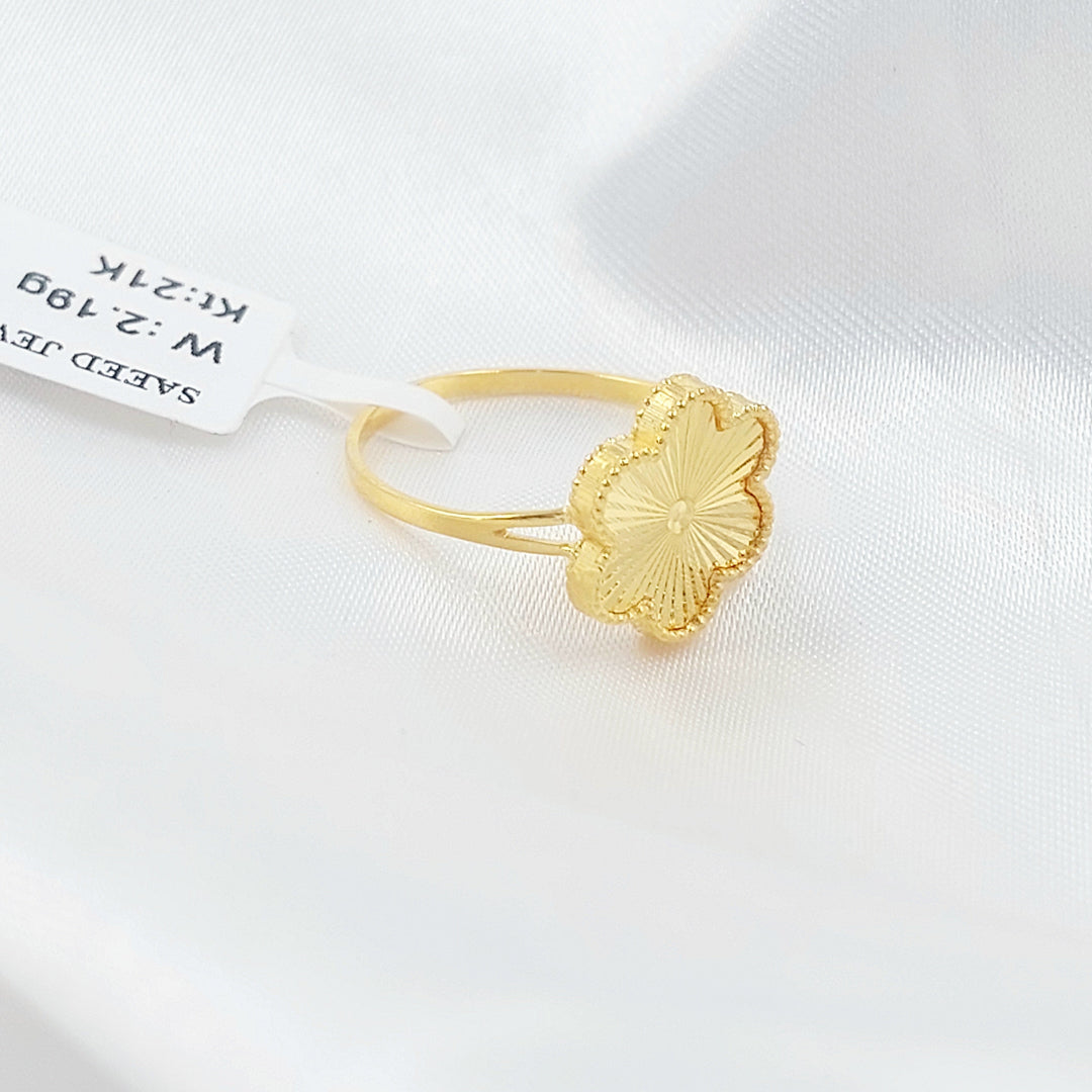 Rose Ring Made of 21K Gold by Saeed Jewelry 