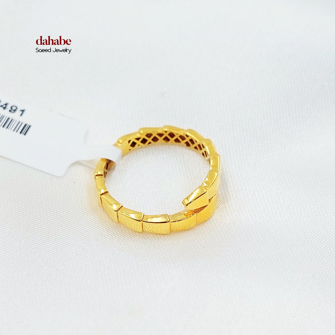 Snake Ring Made of 21K Gold by Saeed Jewelry 