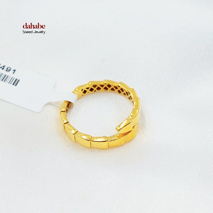 Snake Ring Made of 21K Gold by Saeed Jewelry 