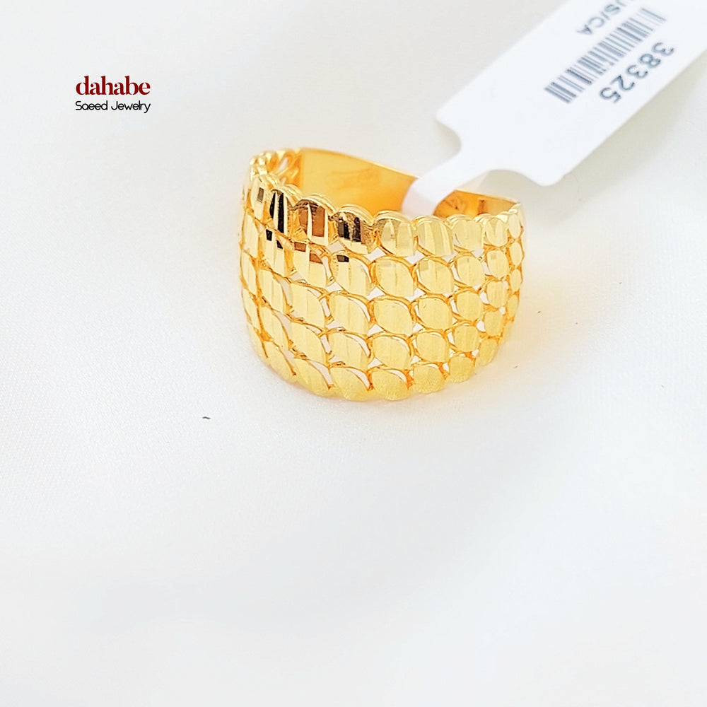 Spike Ring Made of 21K Gold by Saeed Jewelry 