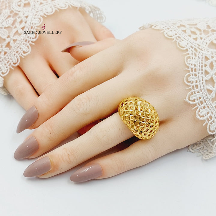 Spike Ring Made of 21K Gold by Saeed Jewelry 