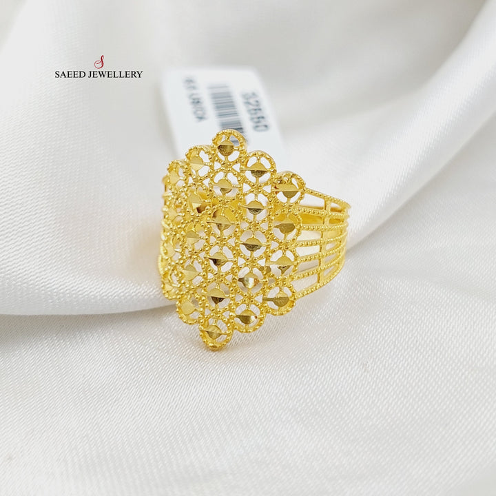 21K Gold Spike Ring by Saeed Jewelry - Image 2