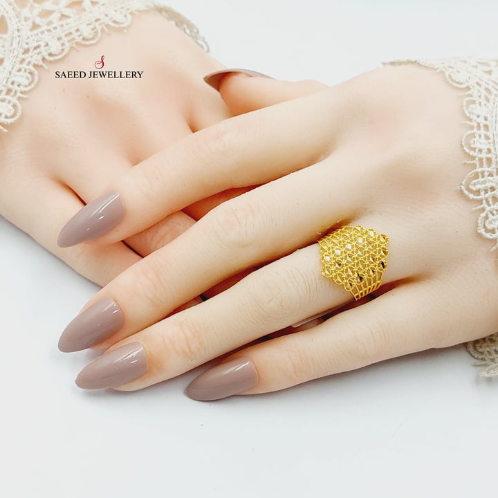 21K Gold Spike Ring by Saeed Jewelry - Image 4