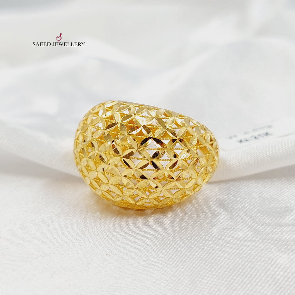Spike Ring Made of 21K Gold by Saeed Jewelry 