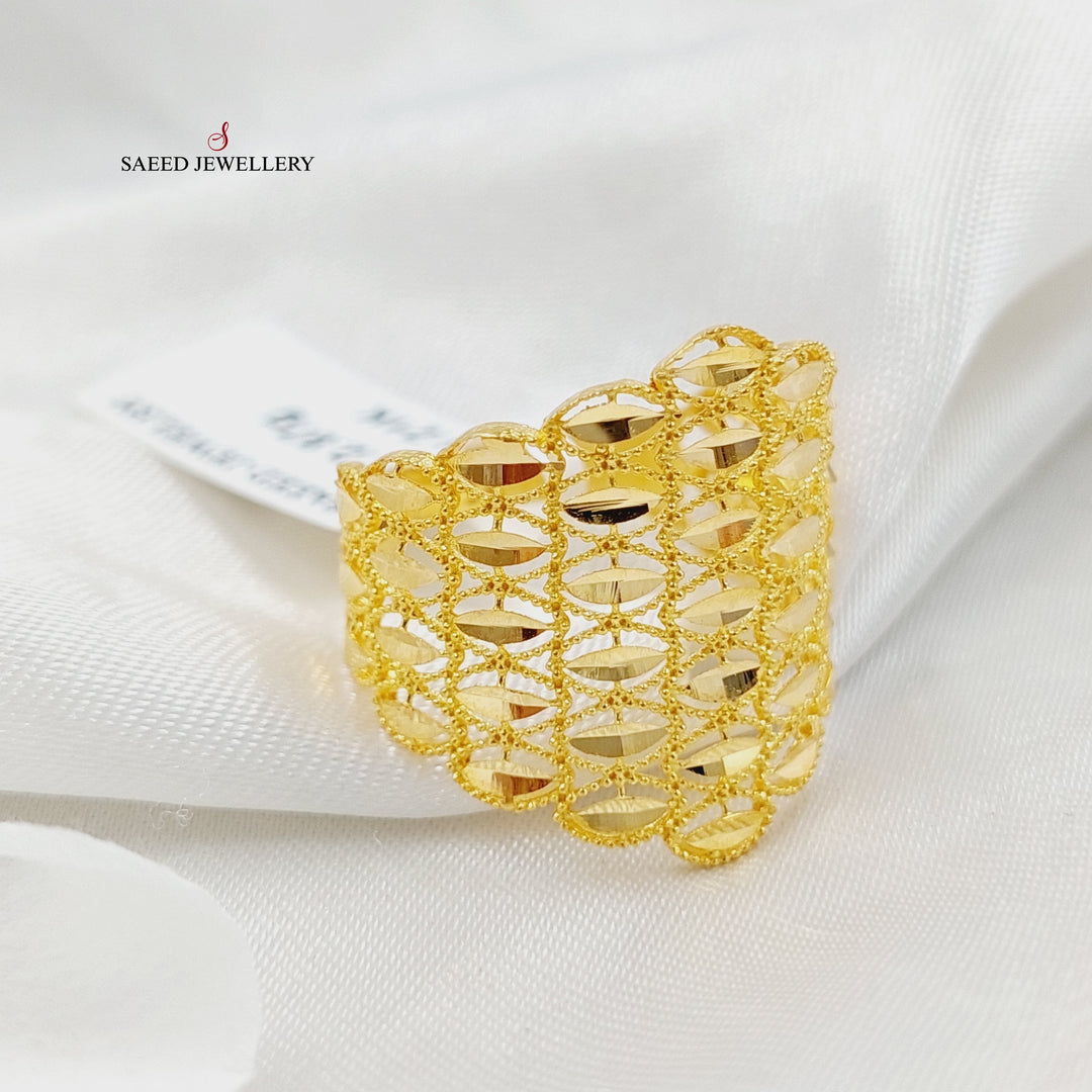 21K Gold Spike Ring by Saeed Jewelry - Image 3