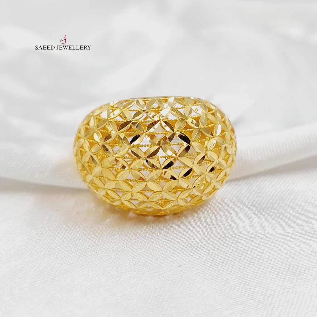 Spike Ring Made of 21K Gold by Saeed Jewelry 