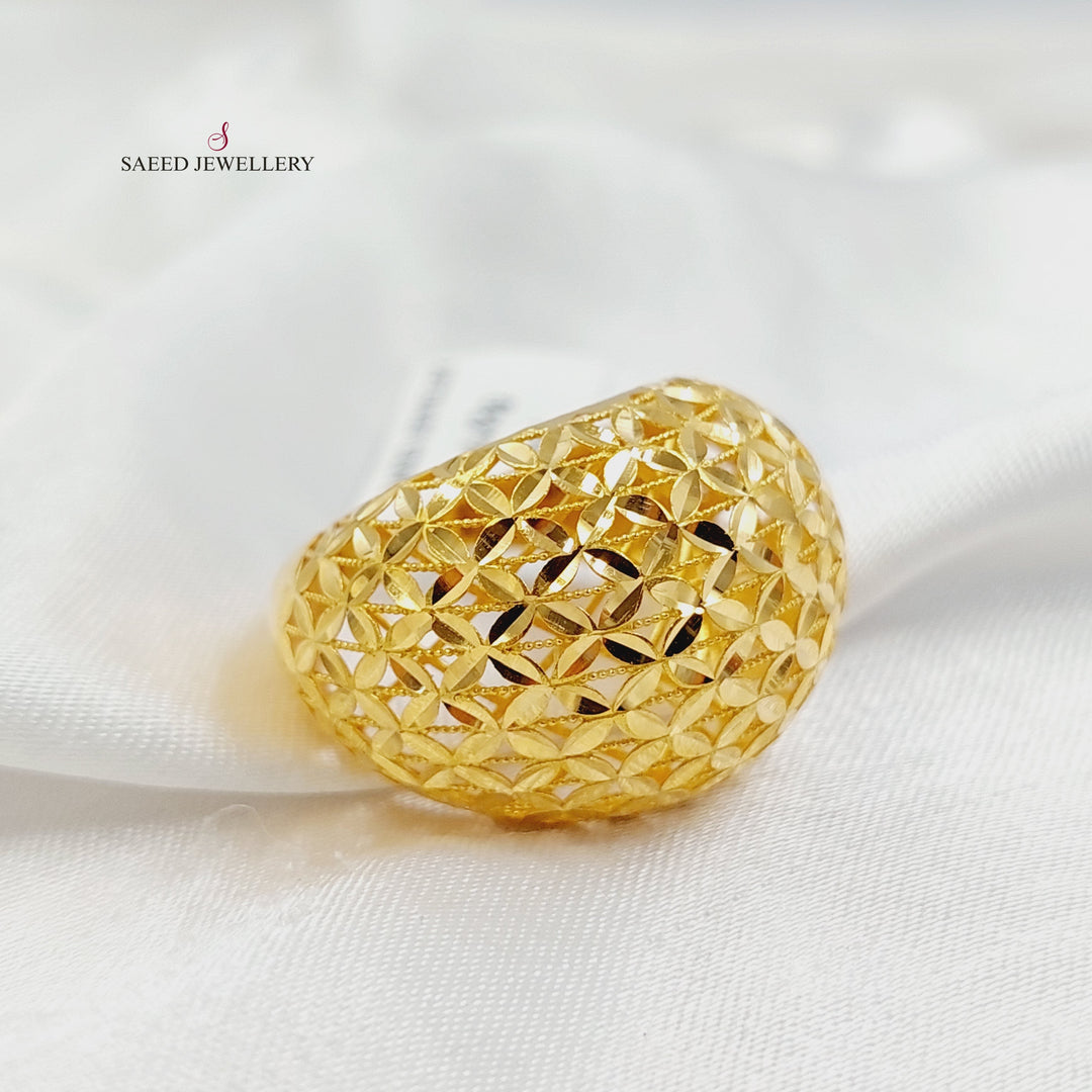 Spike Ring Made of 21K Gold by Saeed Jewelry 