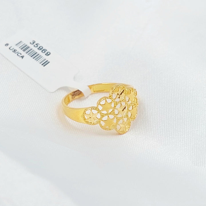 21K خاتم نجمة-مجوهرات الشيخ سعيد-Saeed Jewelry 