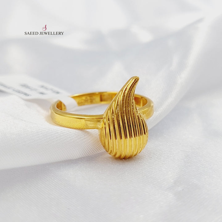 Tears Ring Made of 21K Gold by Saeed Jewelry 