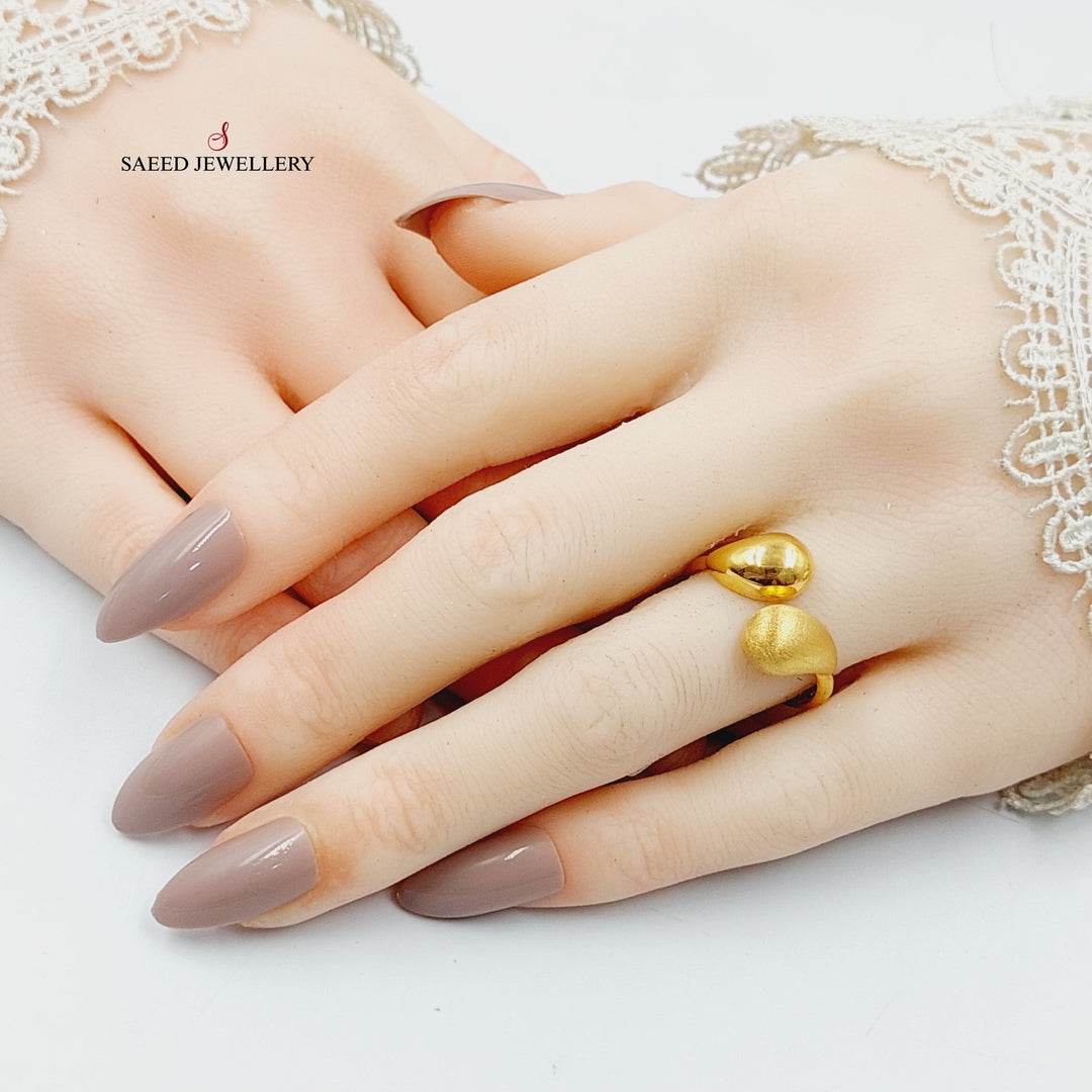 21K Gold Tears Ring by Saeed Jewelry - Image 4