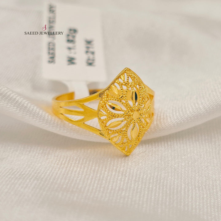 Tears Ring Made of 21K Gold by Saeed Jewelry 