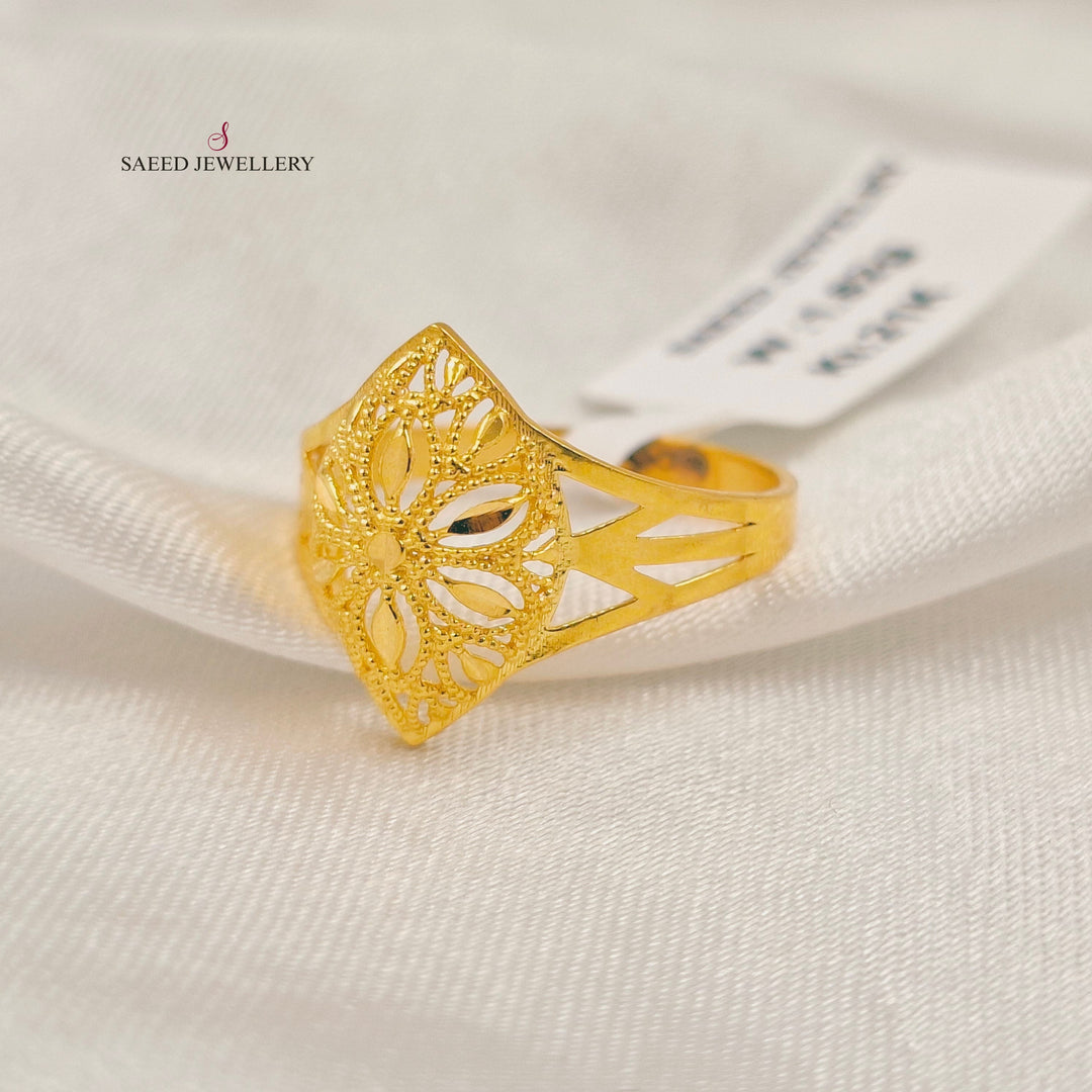 Tears Ring Made of 21K Gold by Saeed Jewelry 