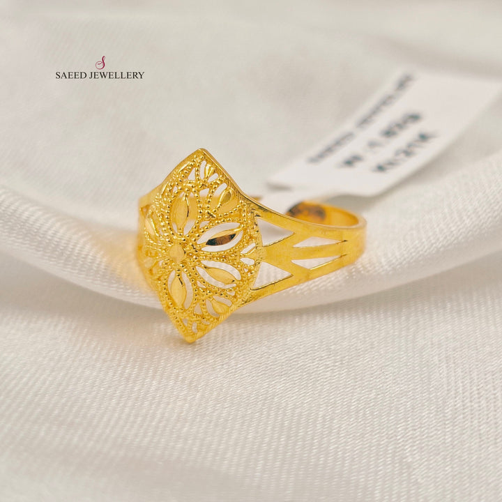Tears Ring Made of 21K Gold by Saeed Jewelry 