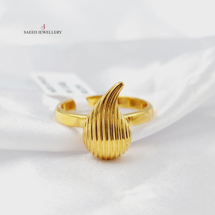 Tears Ring Made of 21K Gold by Saeed Jewelry 