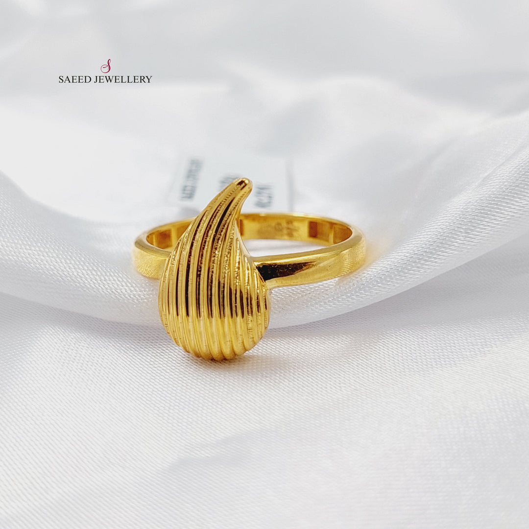 Tears Ring Made of 21K Gold by Saeed Jewelry 