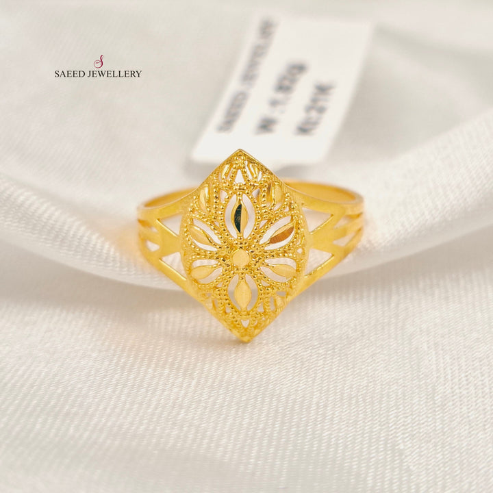Tears Ring Made of 21K Gold by Saeed Jewelry 