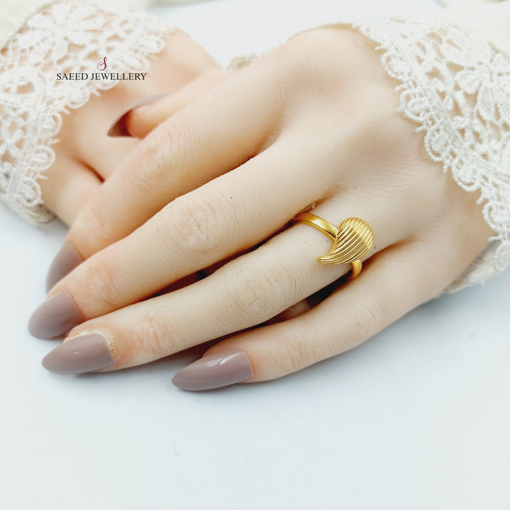 Tears Ring Made of 21K Gold by Saeed Jewelry 