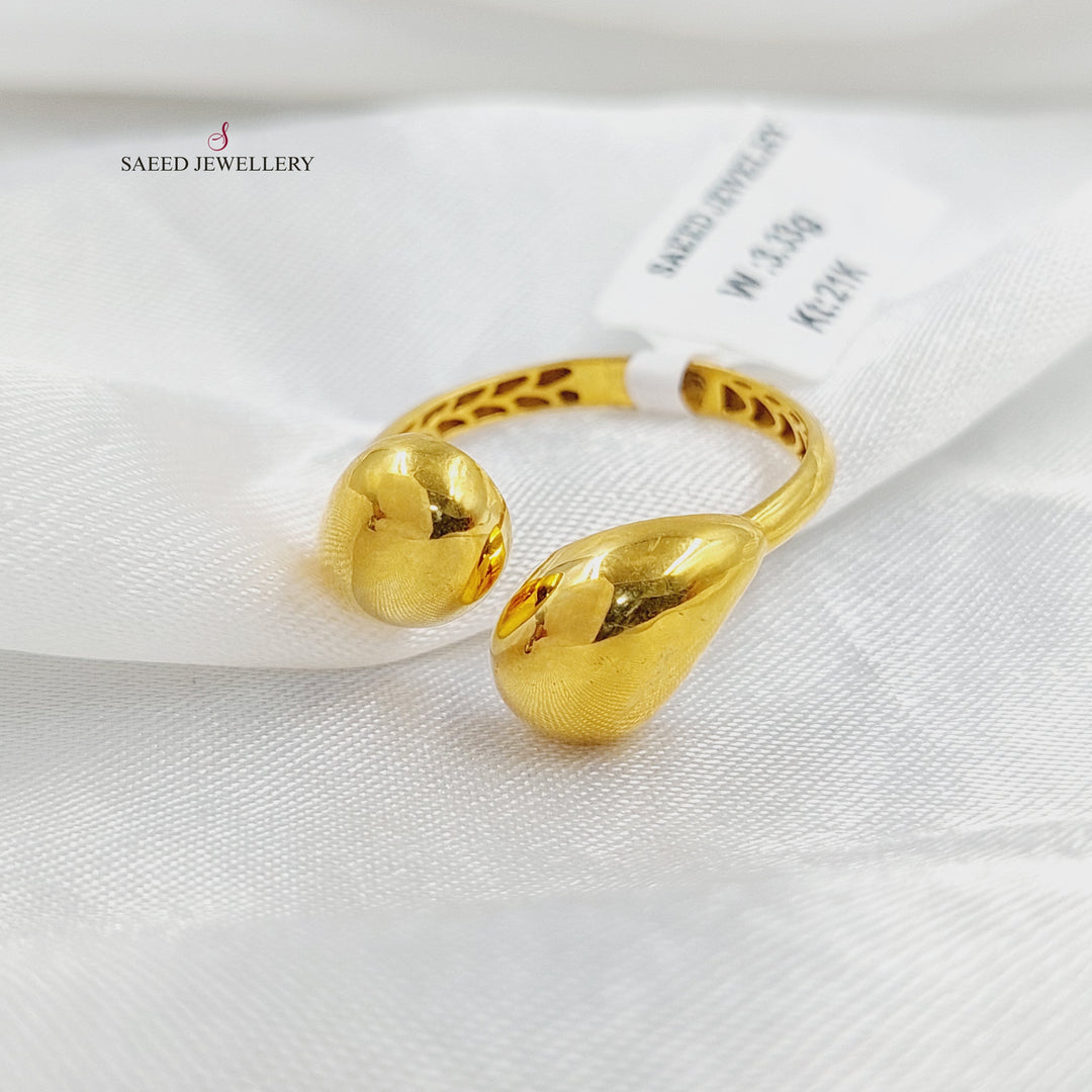 21K Gold Tears Tears Ring by Saeed Jewelry - Image 3